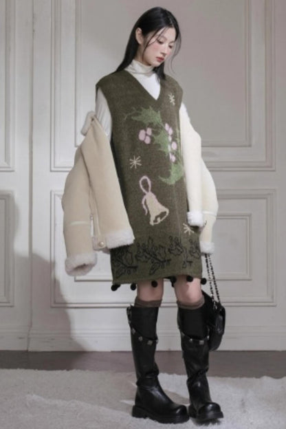 Pine Needle Knit Dress