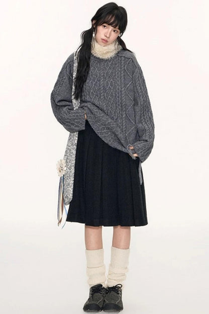 Nap Woolen A-Line Skirts