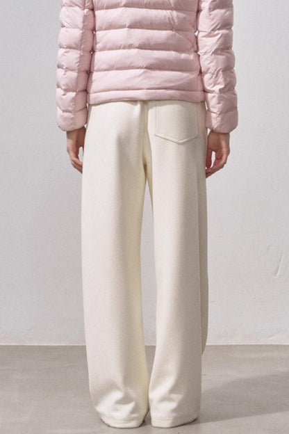 Wool Blend Scimitar Pants