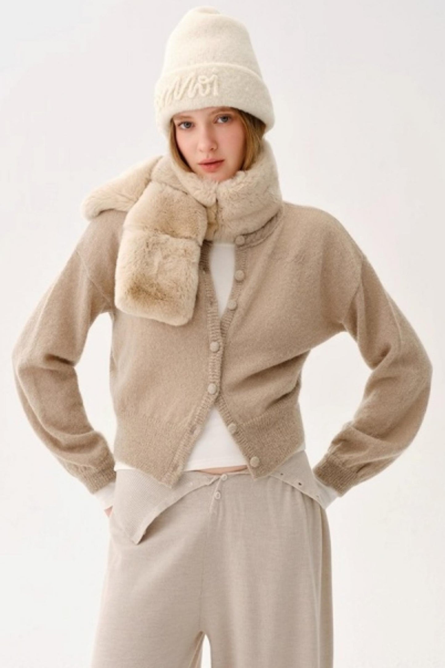 Wool Blend Knitted Set-Up