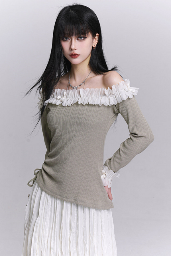 Ghostly One-Shoulder Top