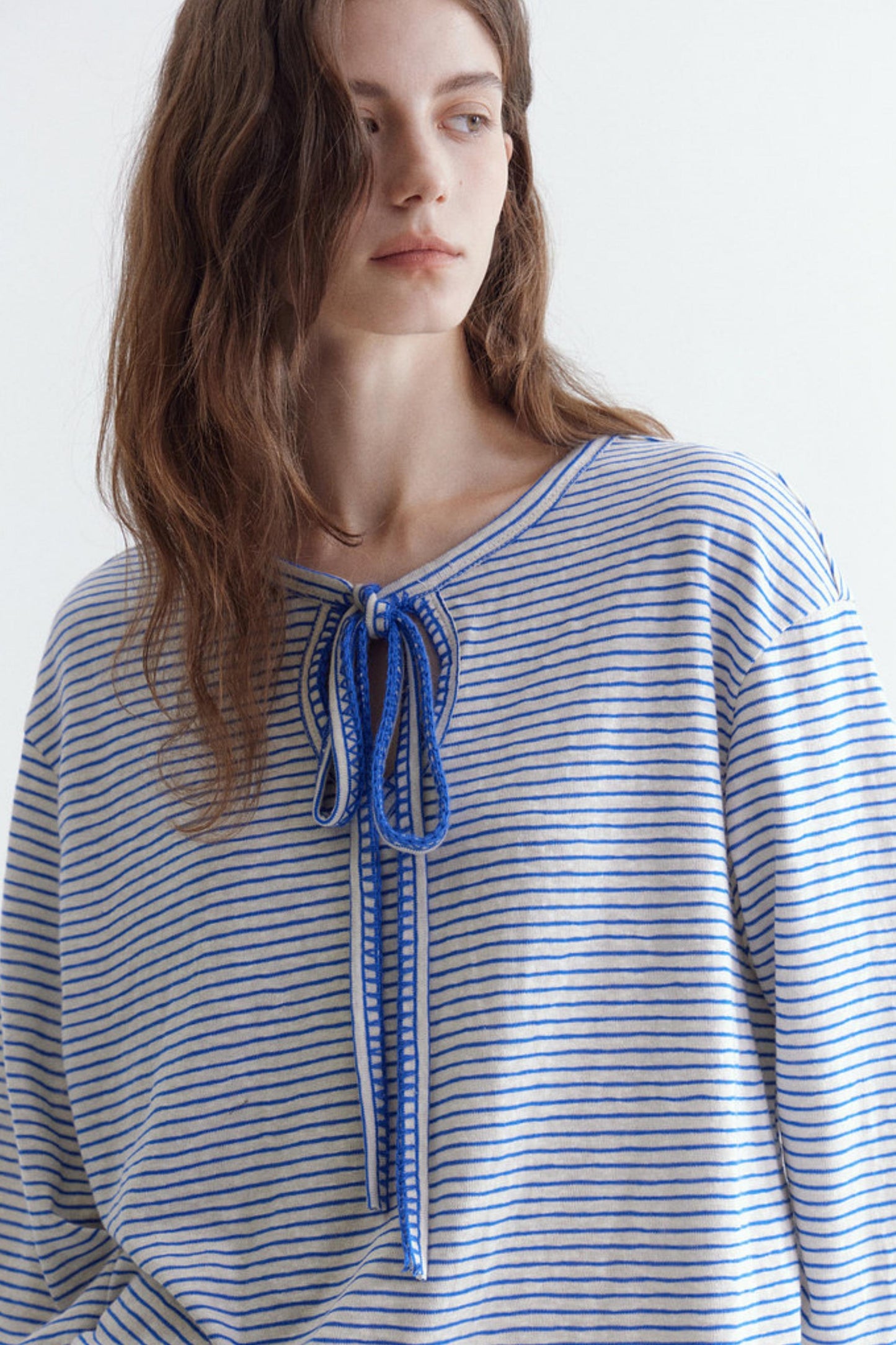 Snowflake Cotton Striped Top