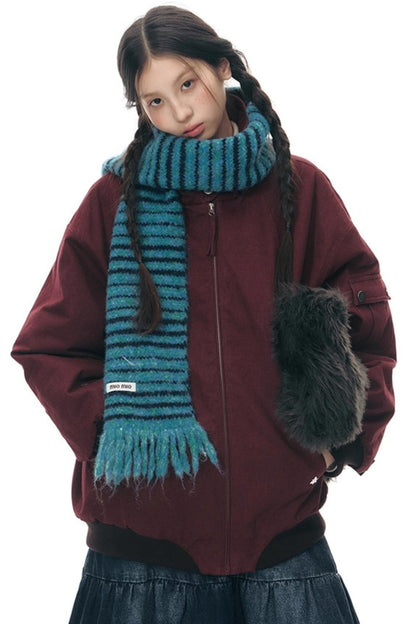 Vintage Red Cotton Jacket