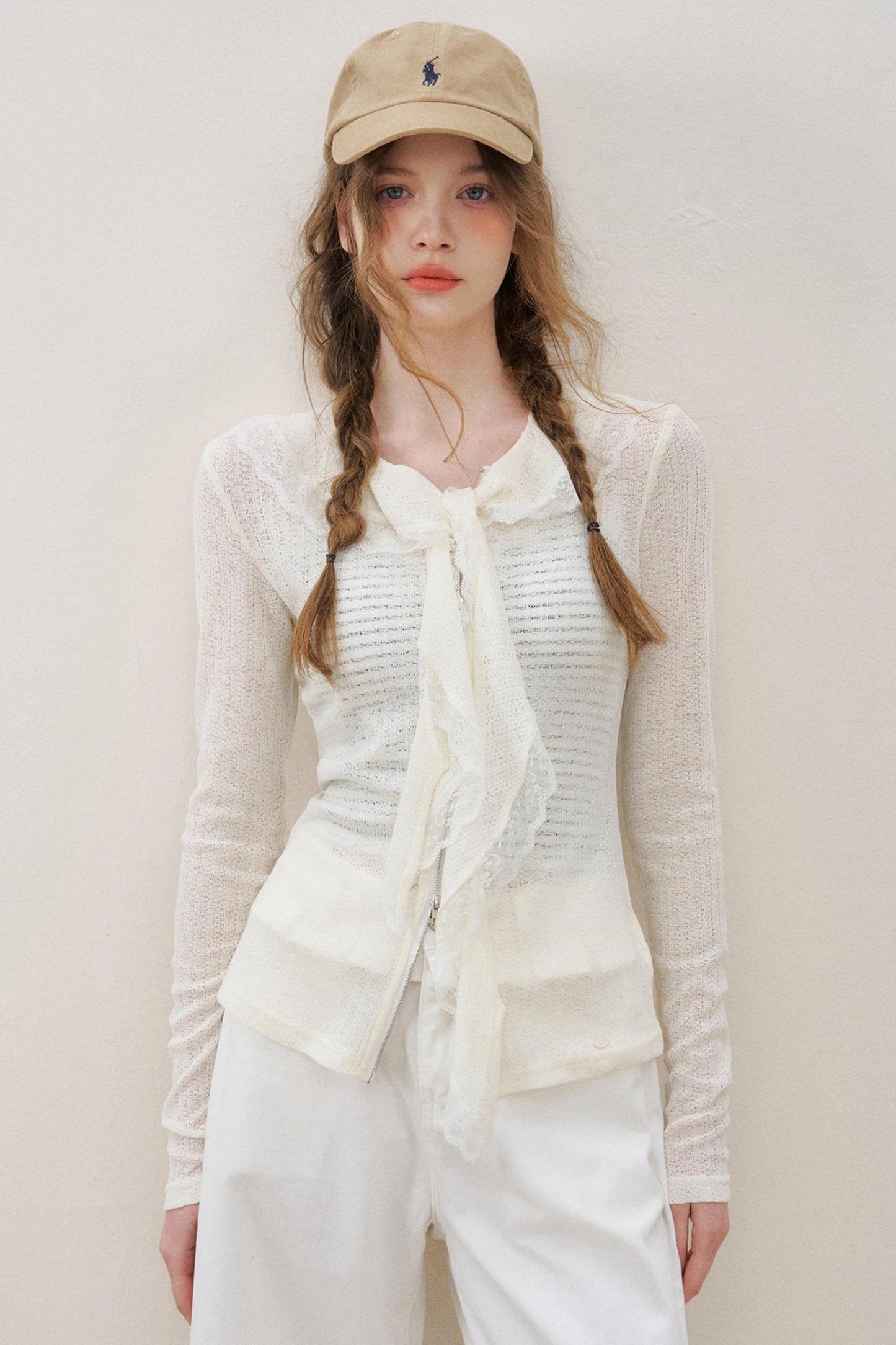 White Luxe Lace Cardigan