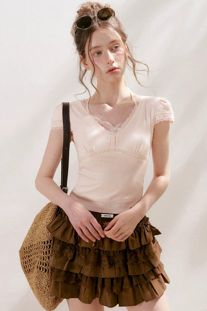 Softfit French Lace Top