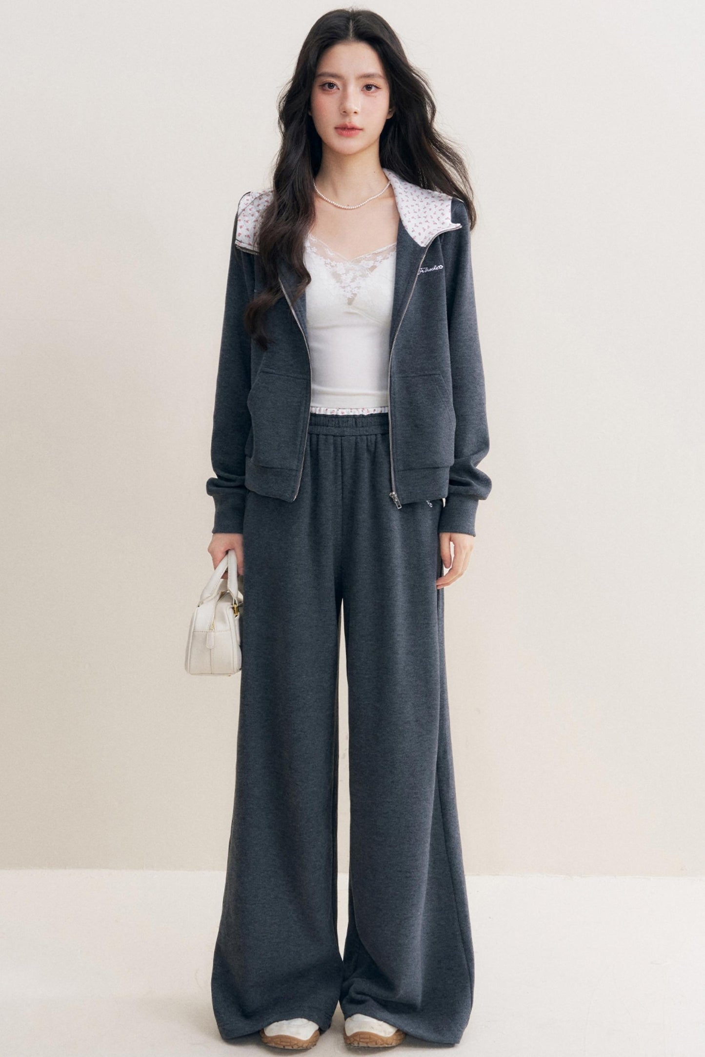 Rose Hooded Jacket & Pants Set-Up