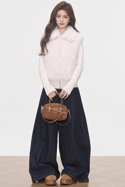 Warm Knitted Cotton Padded Jacket Set-Up