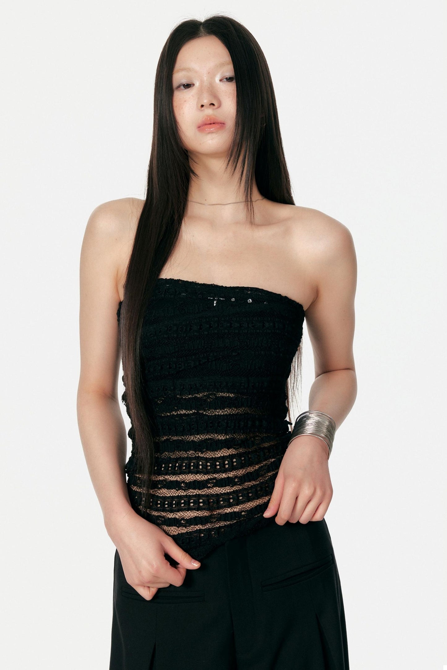 Pure Desire Lace Mesh Top