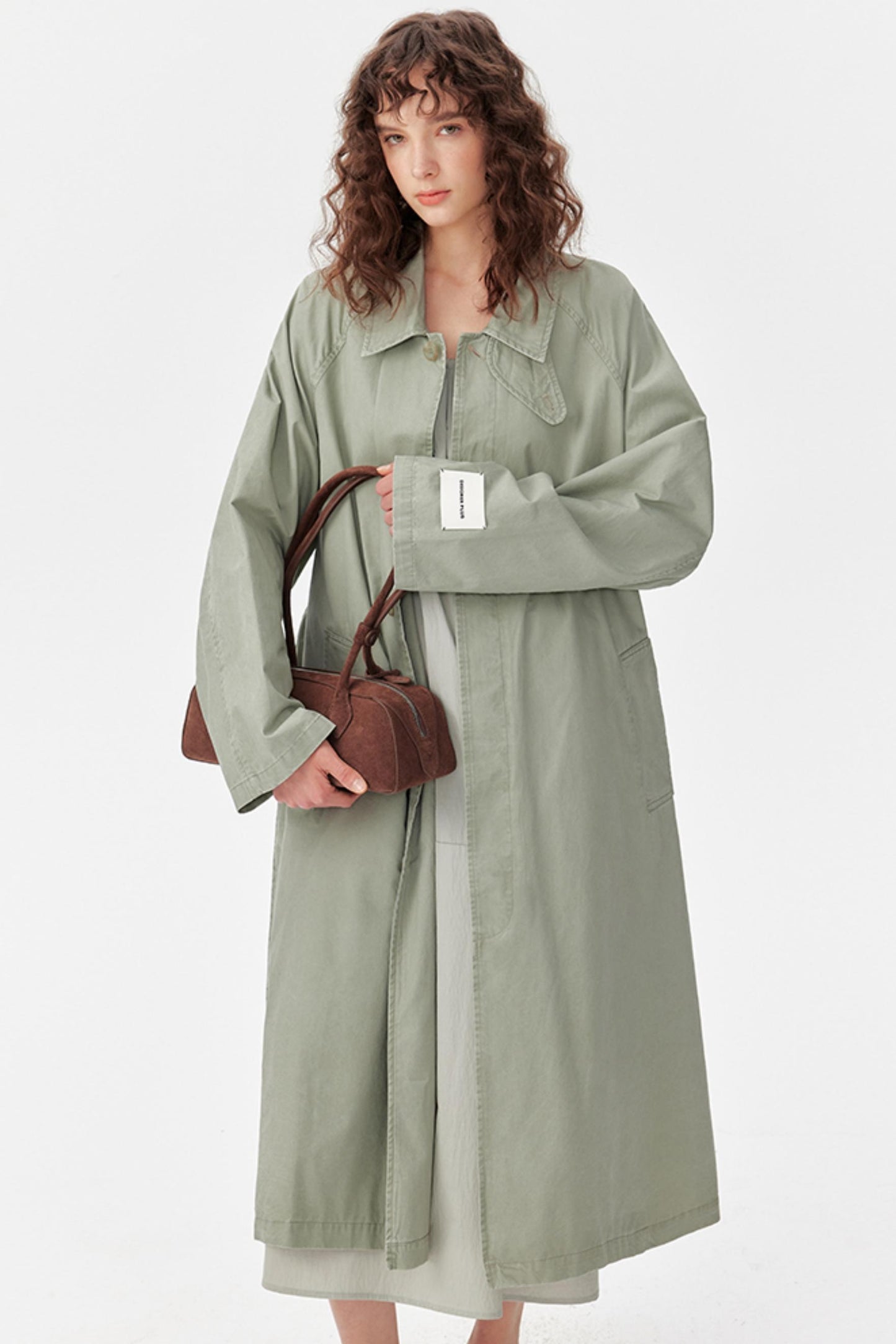 Petite Sleeveless Trench Dress Coat Set-Up