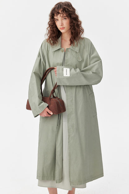 Petite Sleeveless Trench Dress Coat Set-Up