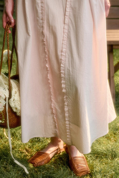 Rose Sea Halterneck Long Skirt