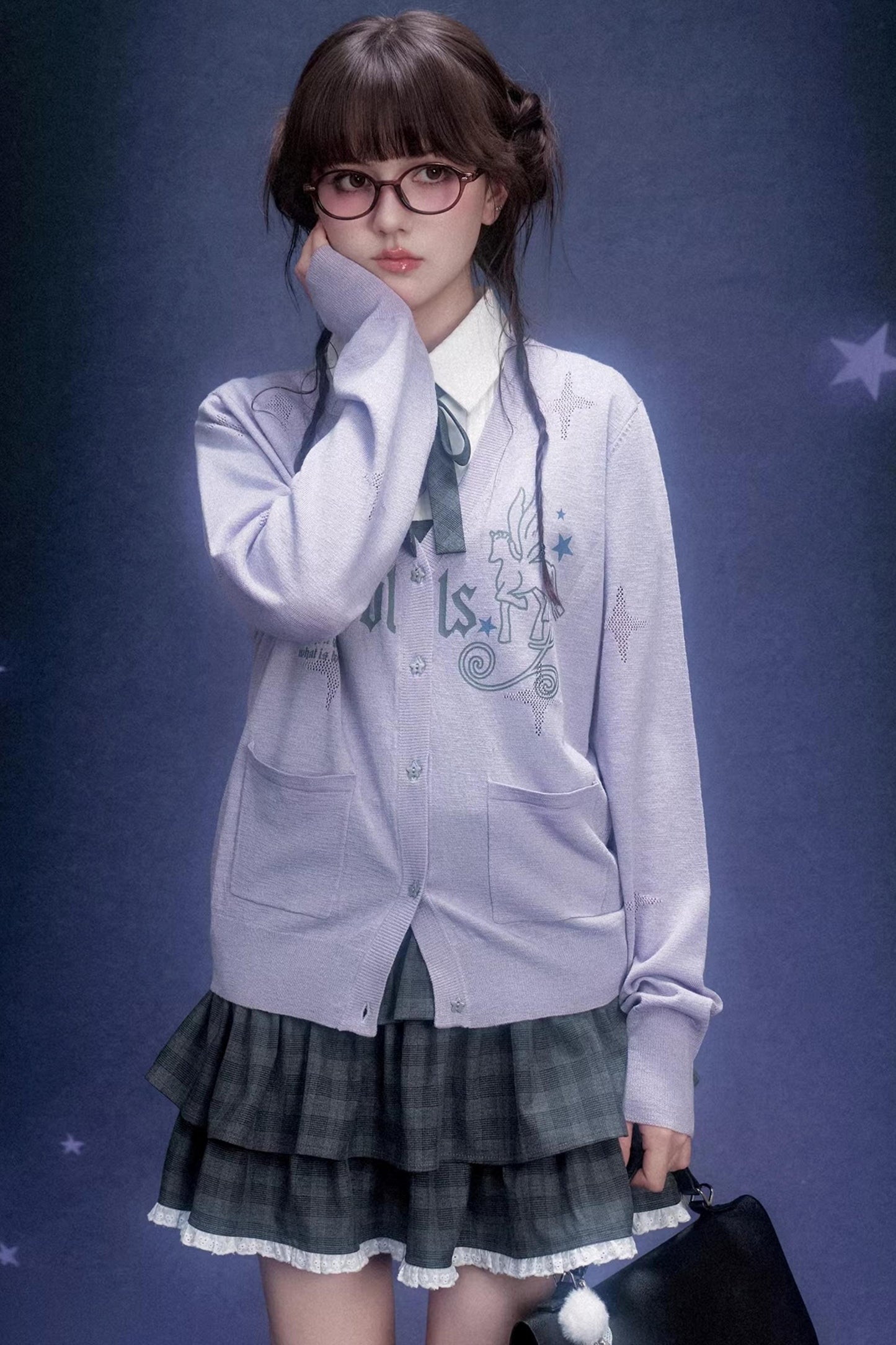 Celestial River Knit Cardigan Set