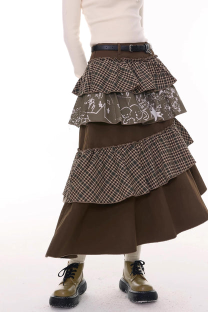 Autumn Winter High-Waisted Slimming Skirt