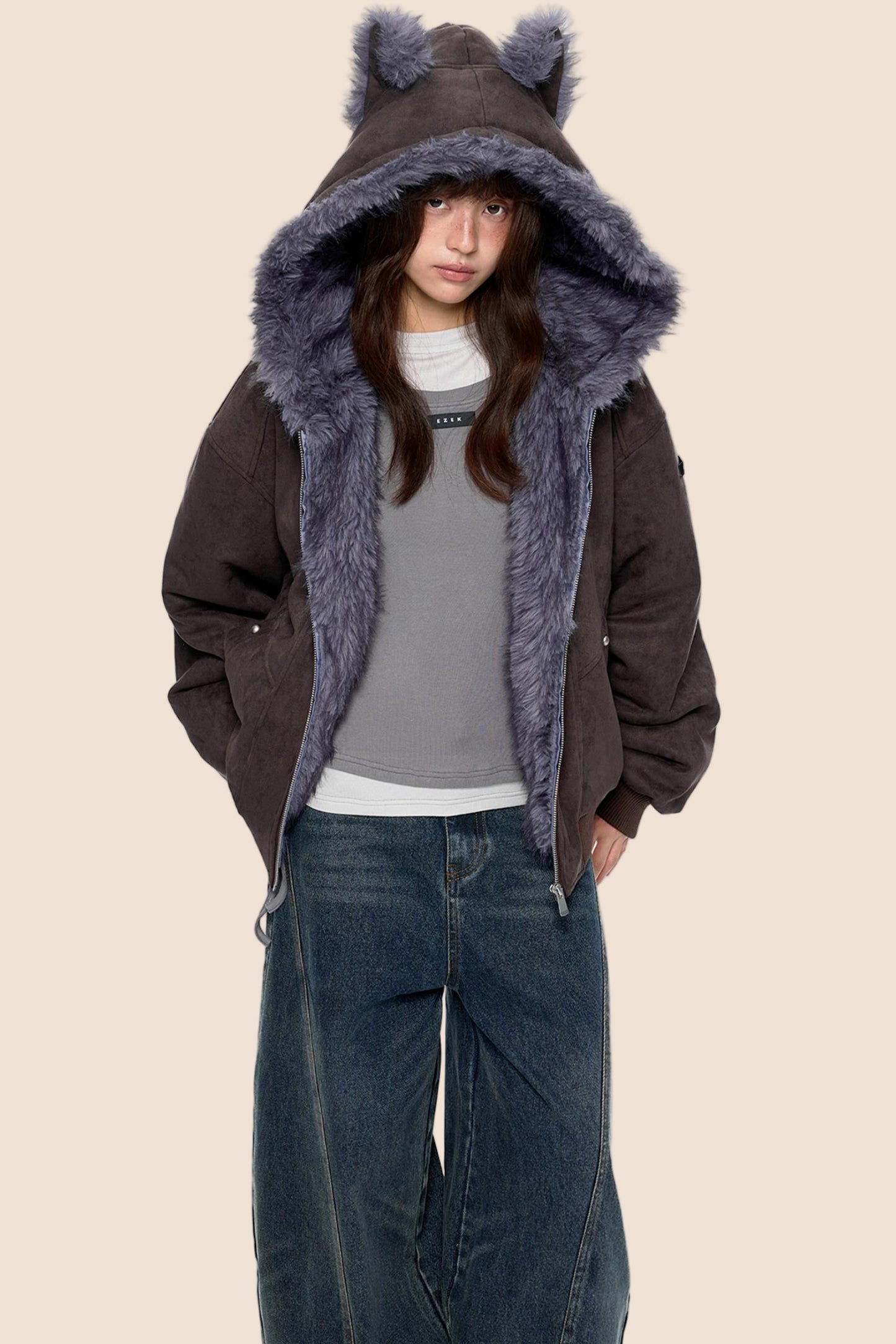 Soft Suede Chain Jacket