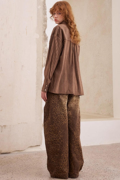 Vintage Beaded Suede Shirt