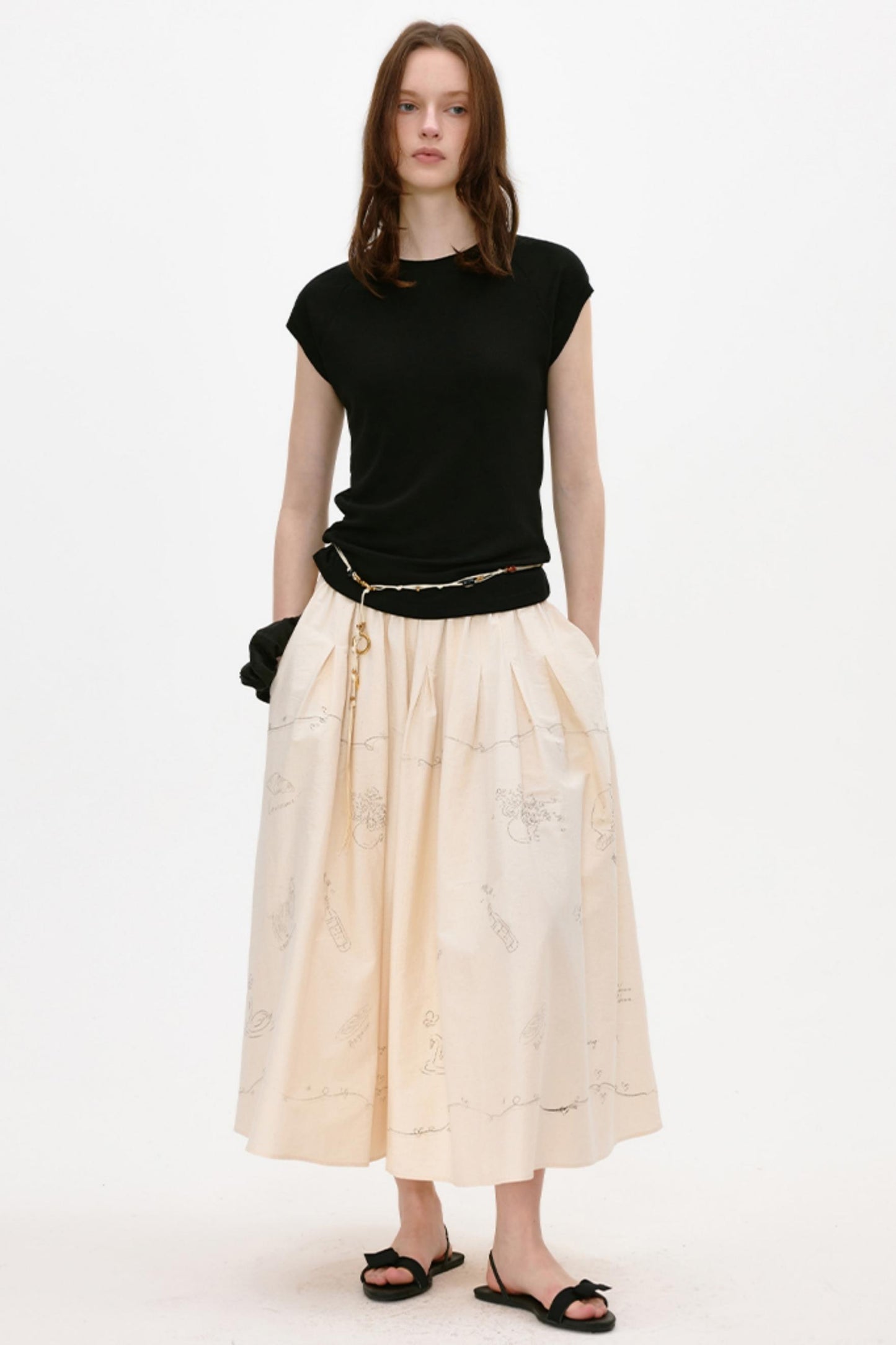 Summer Pleated Skirt
