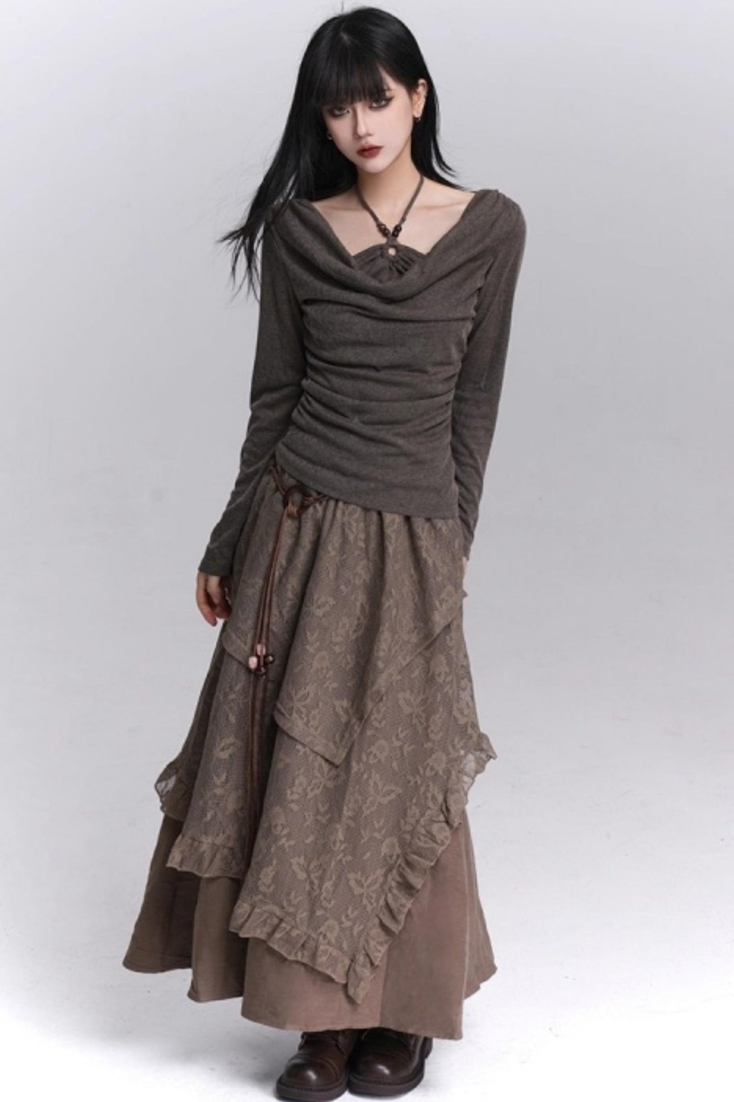 Off-Shoulder Halter Top