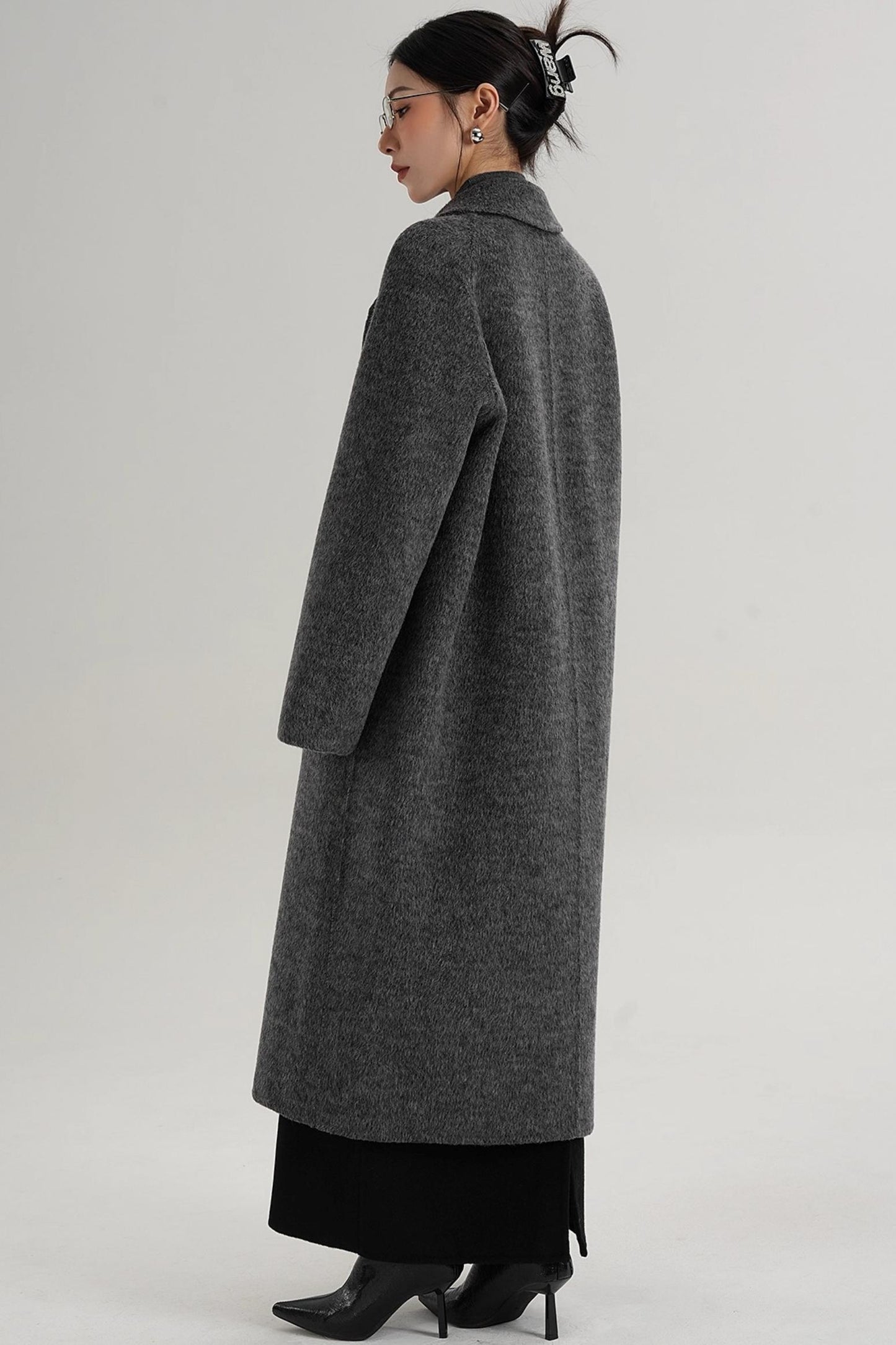 Textured Wool Suit Coat