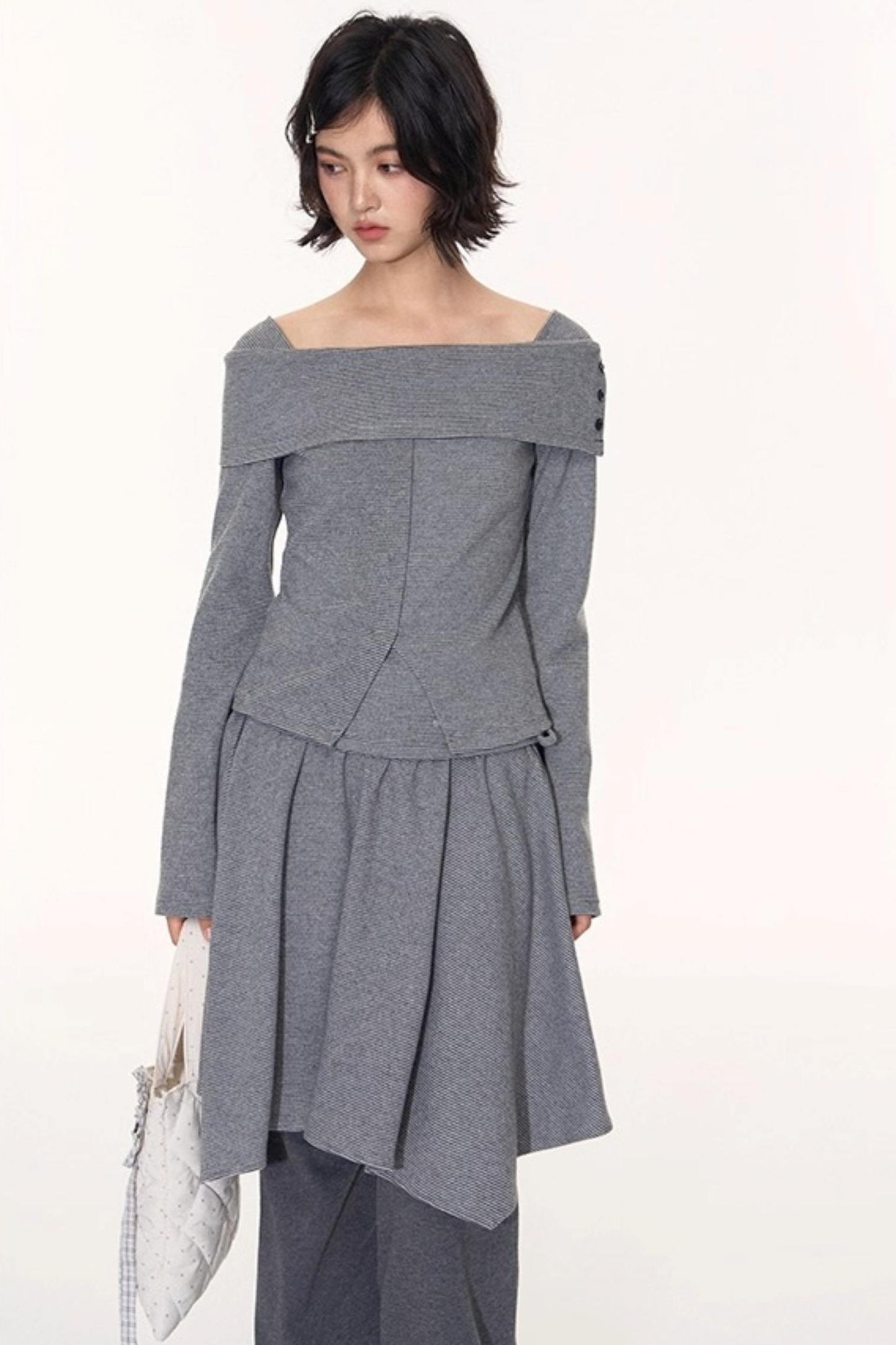 Striped Long Sleeve Top Set-Up