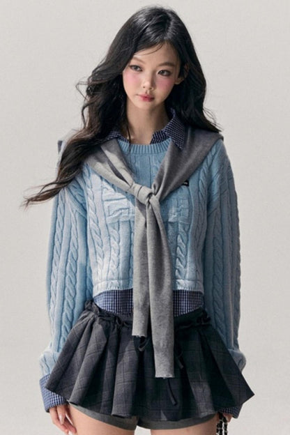 Plaid Annie Waltz Skirt