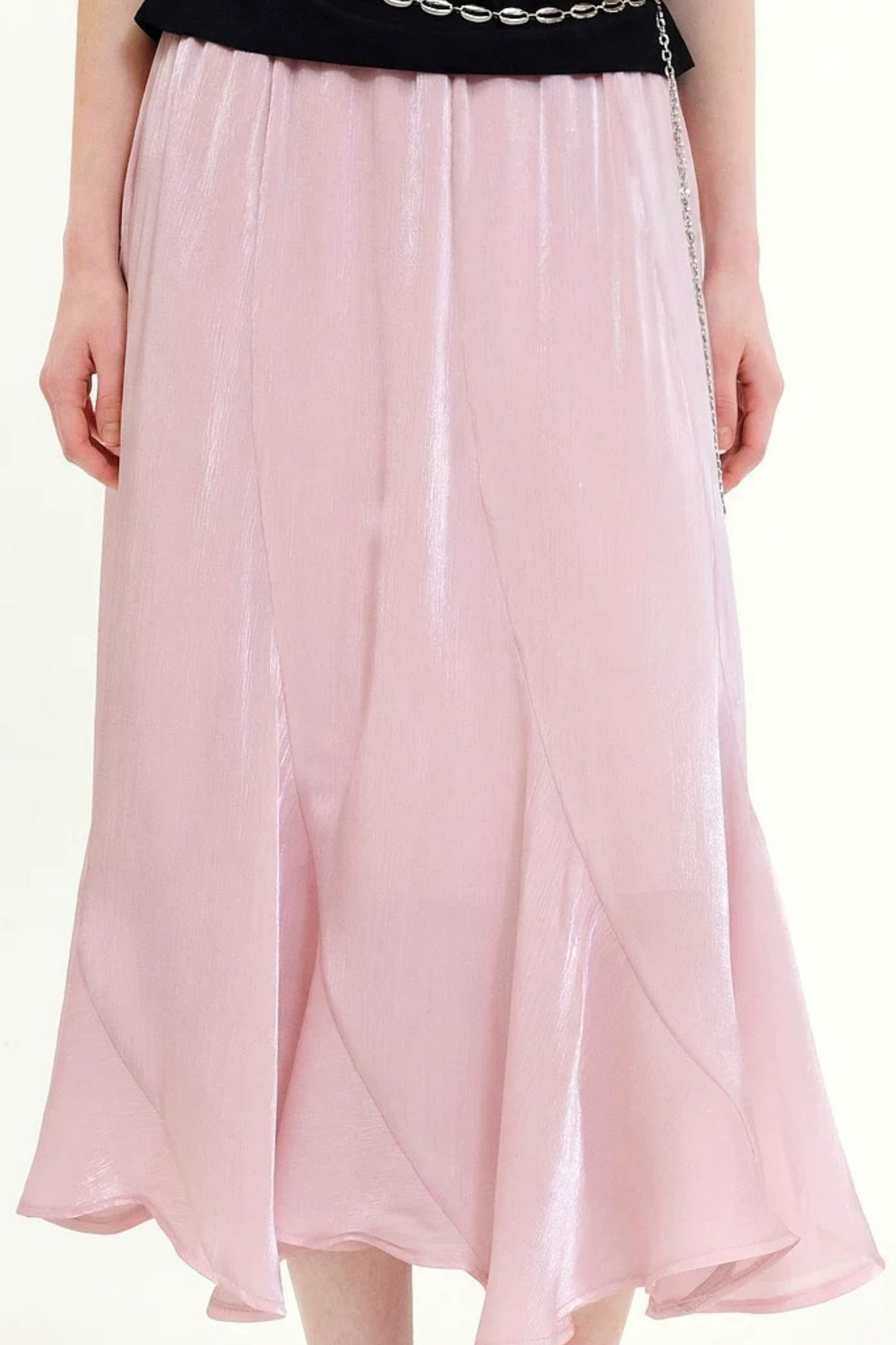 Romantic Fishtail Draped Skirt