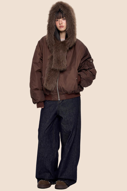 Cargo Cotton Dark Brown Jacket