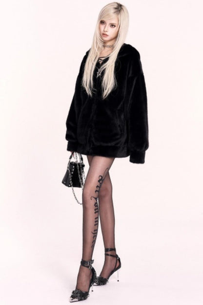 Winter Plush Spice Hooded Jacket