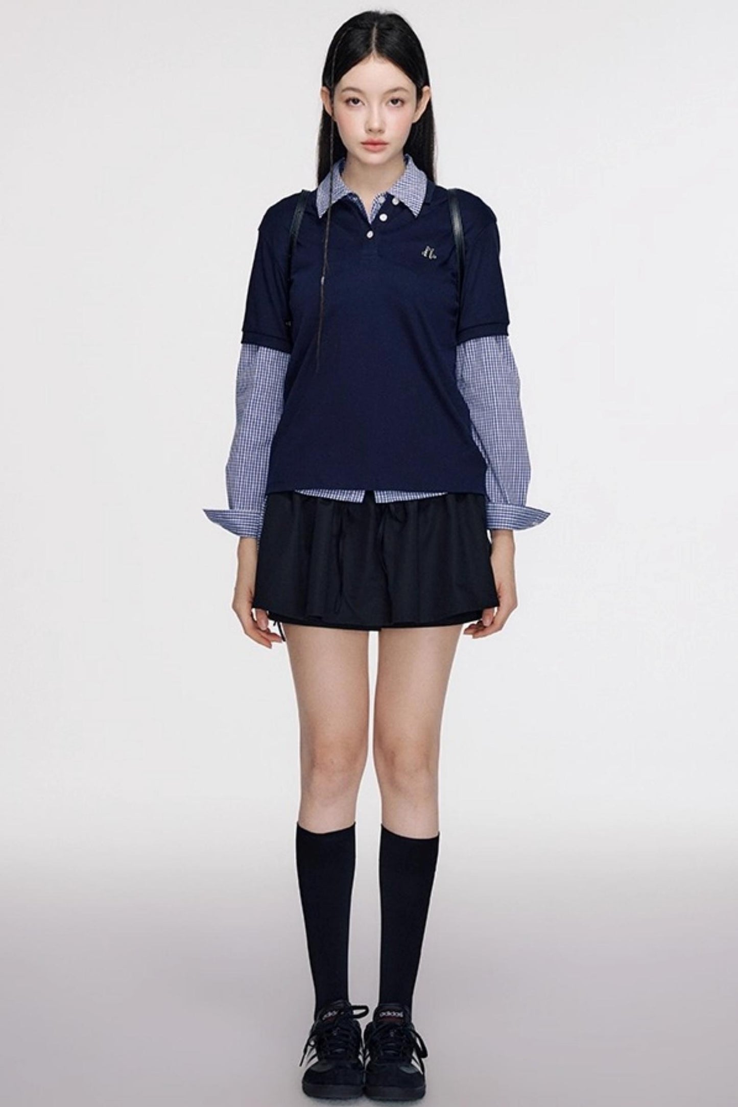 Nap Pleated Slim Spring Shirt