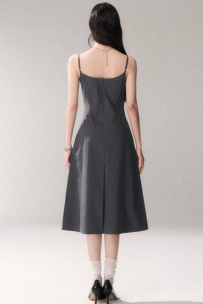 Retro Cotton A-Line Dress