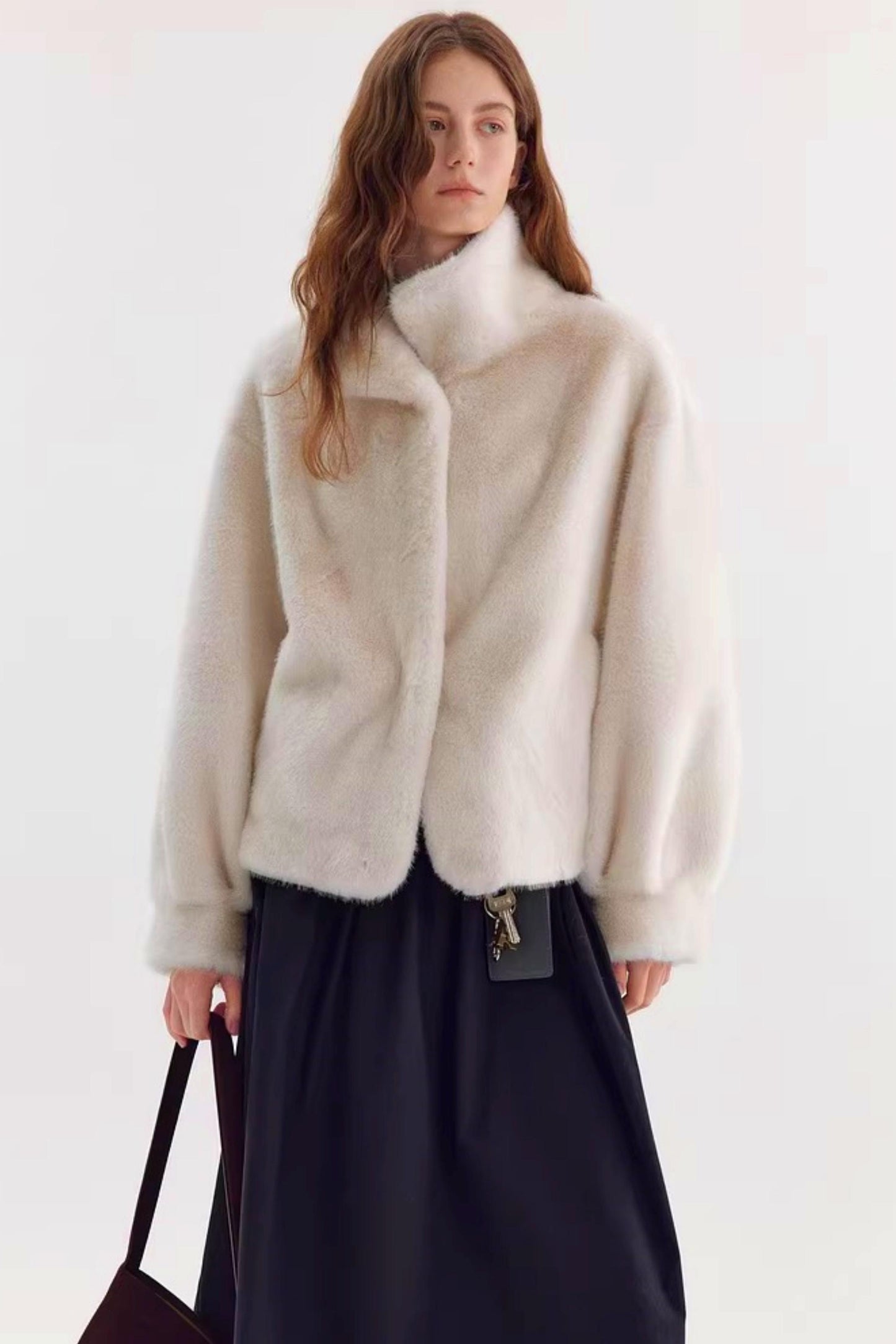 Faux Mink Fur Coat