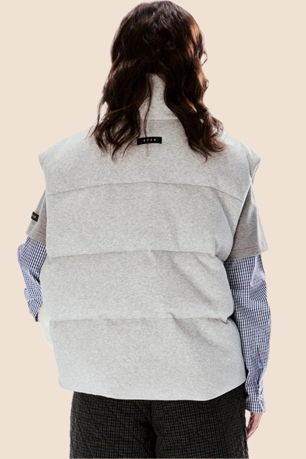 Retro Stand Collar Cotton Vest