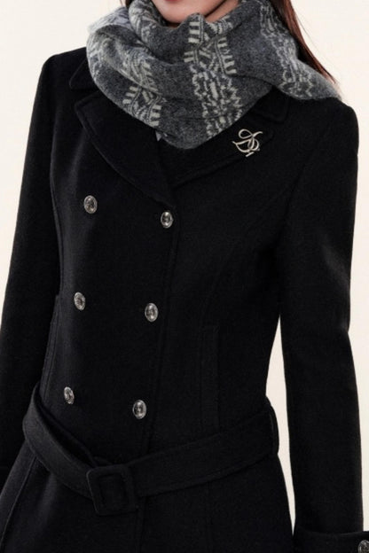 Woolen Lapel Coat