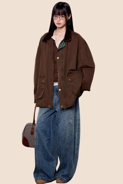 Vintage Cargo Lapel Jacket