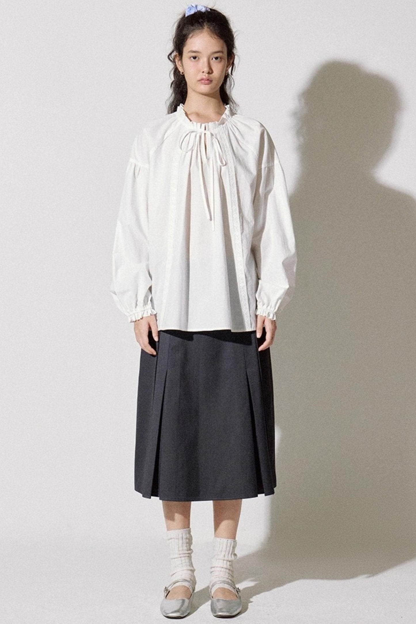 Girly Lace Patchwork Long Sleeve Top