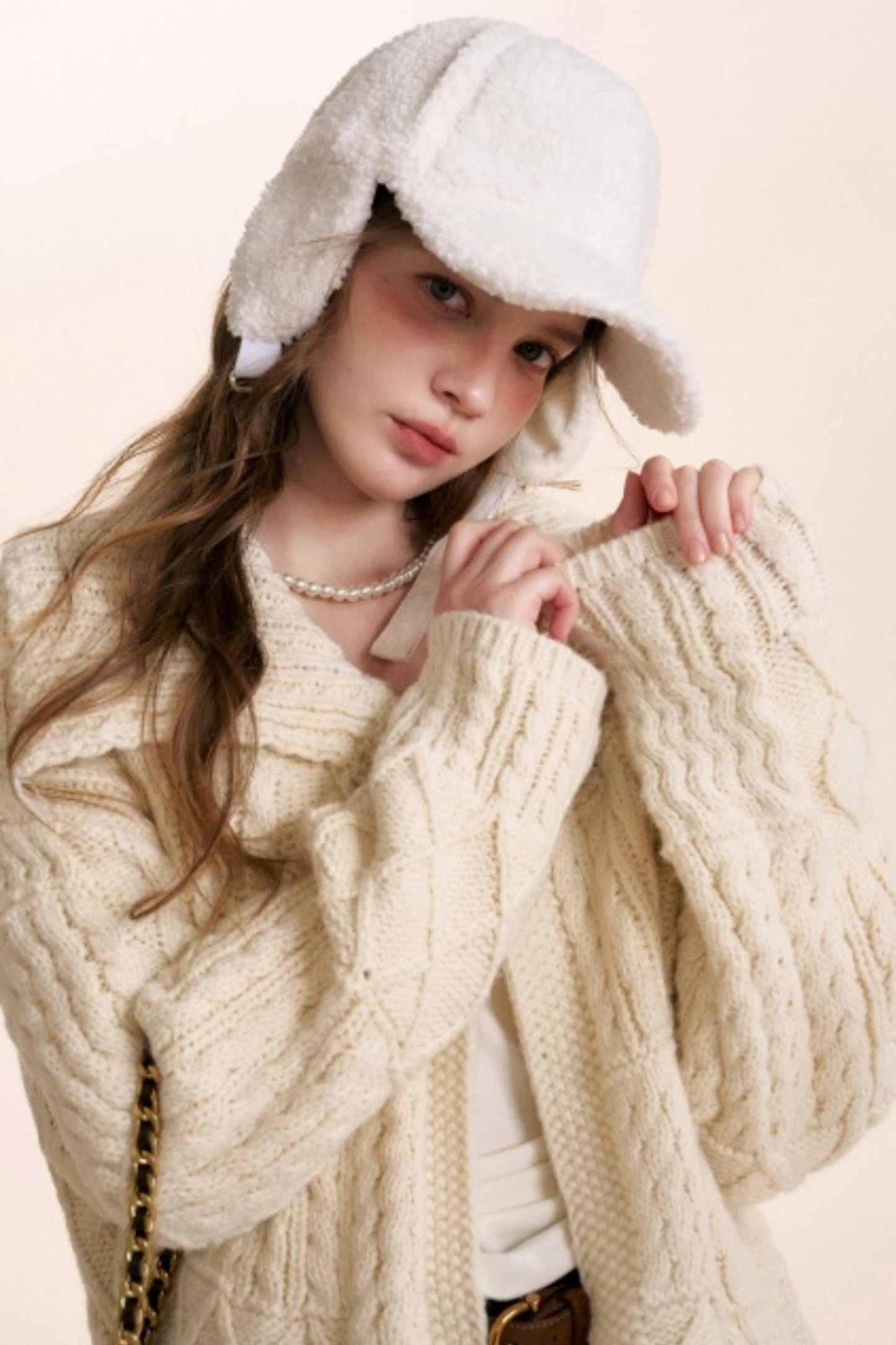 Safari Core Cable Knit Cardigan