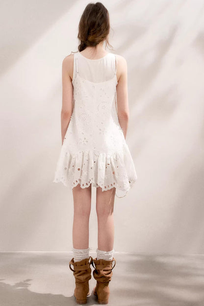 Island Chic Beaded Halter Dress