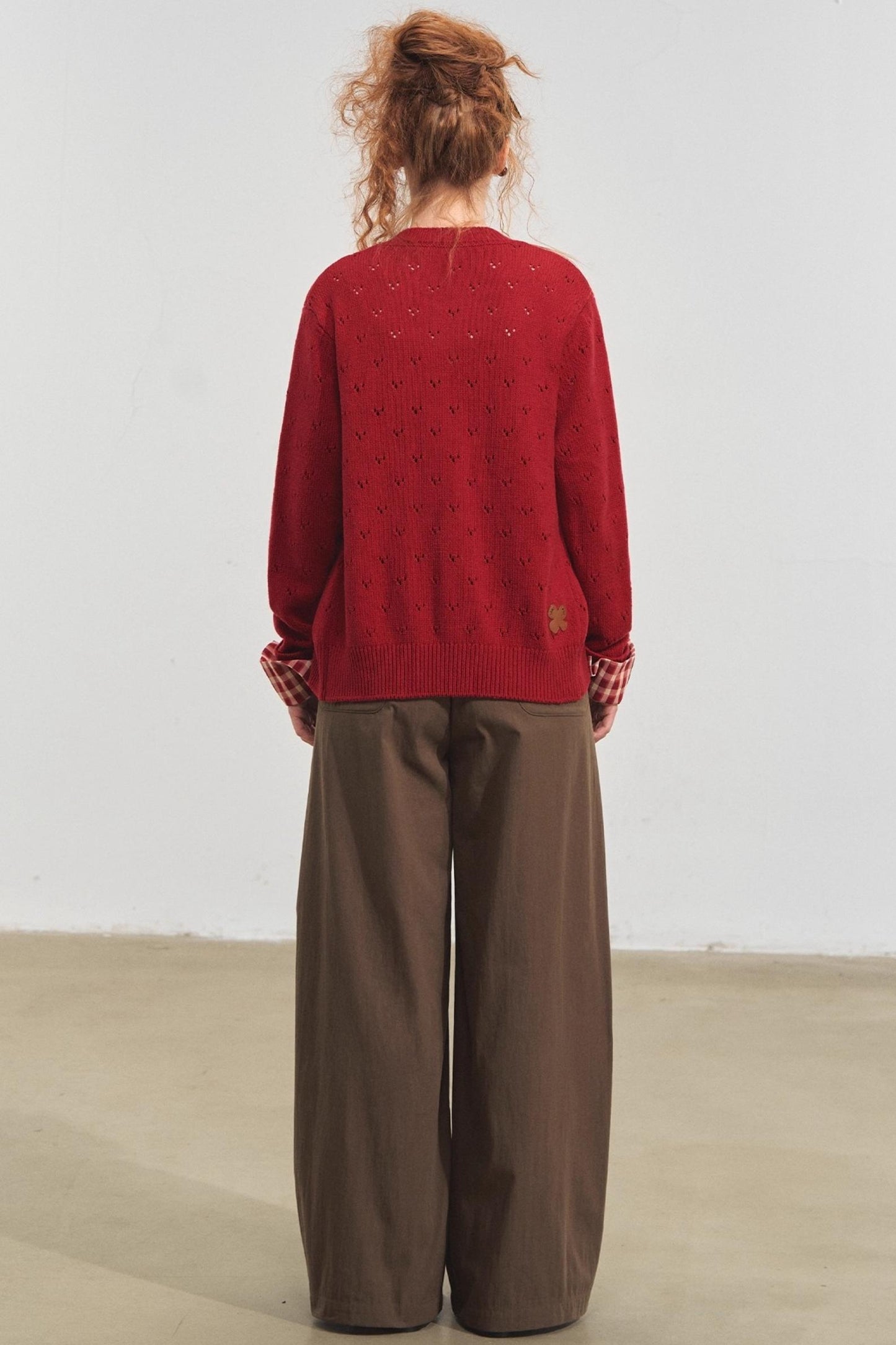 Wide-Leg Scimitar Pants