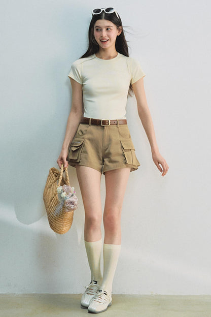 Embroidered Letter Tee