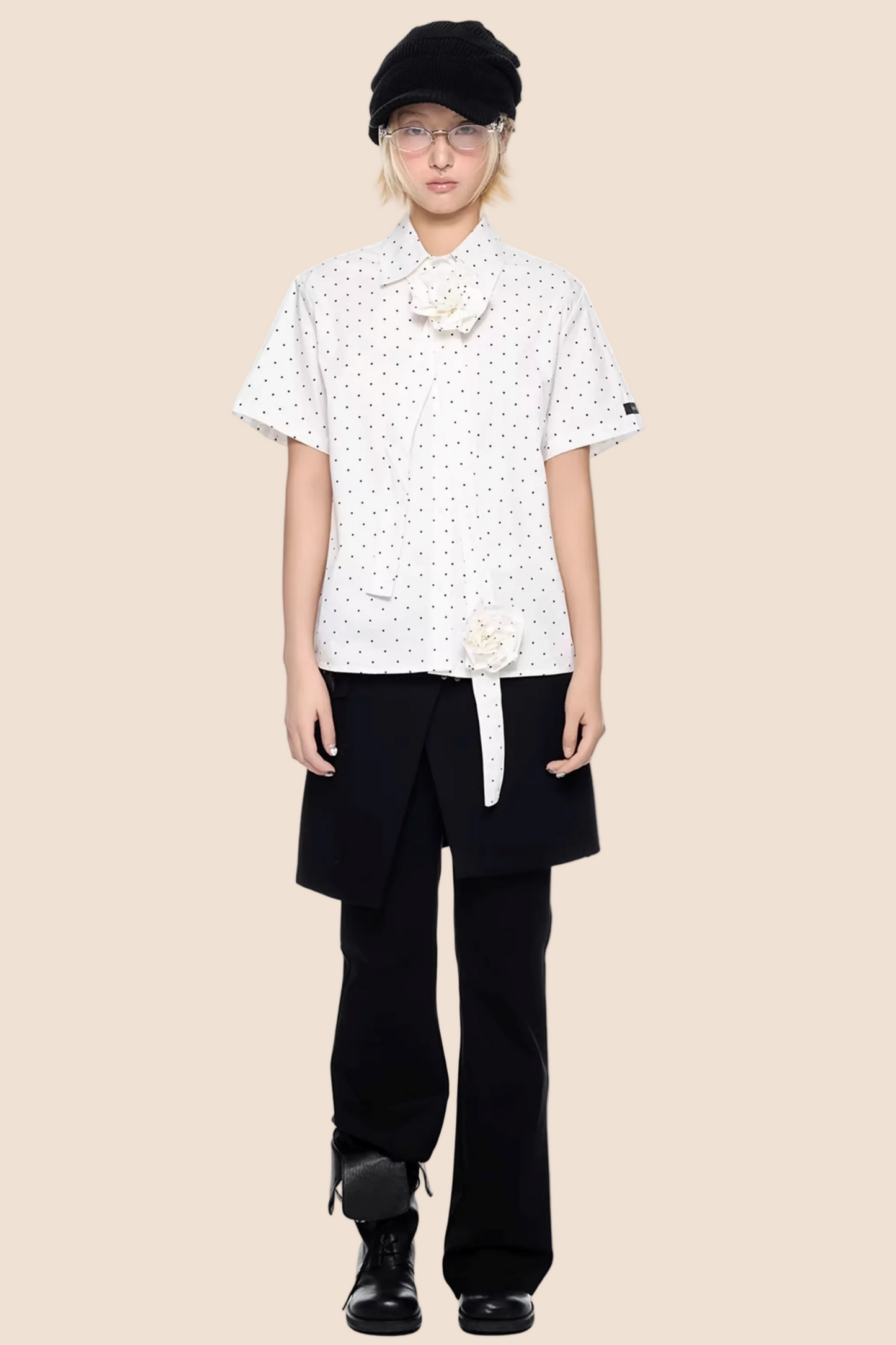 French Design Polka Dot Blouse