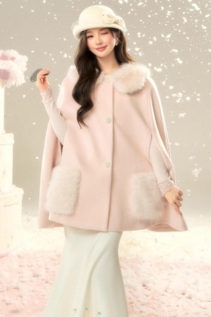 Elegant Woolen Princess Coat