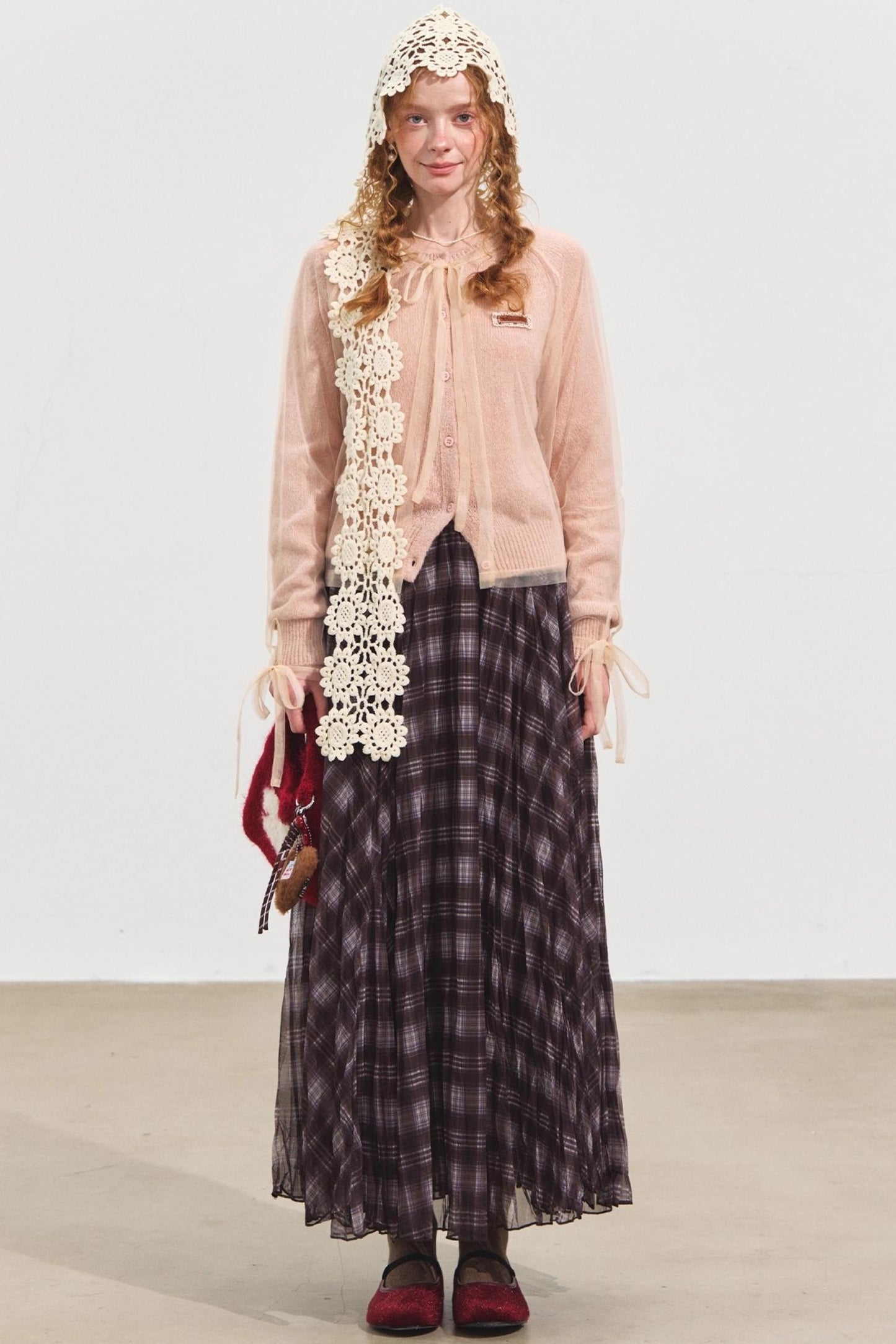 Mesh Sweater Cardigan