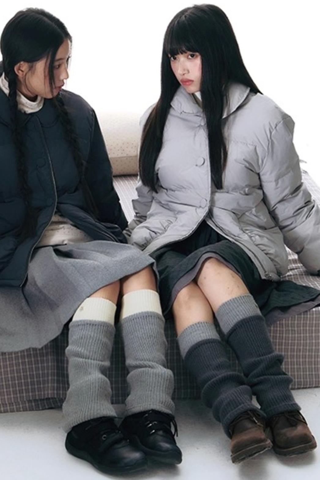 Mid-Leg Stacked Socks