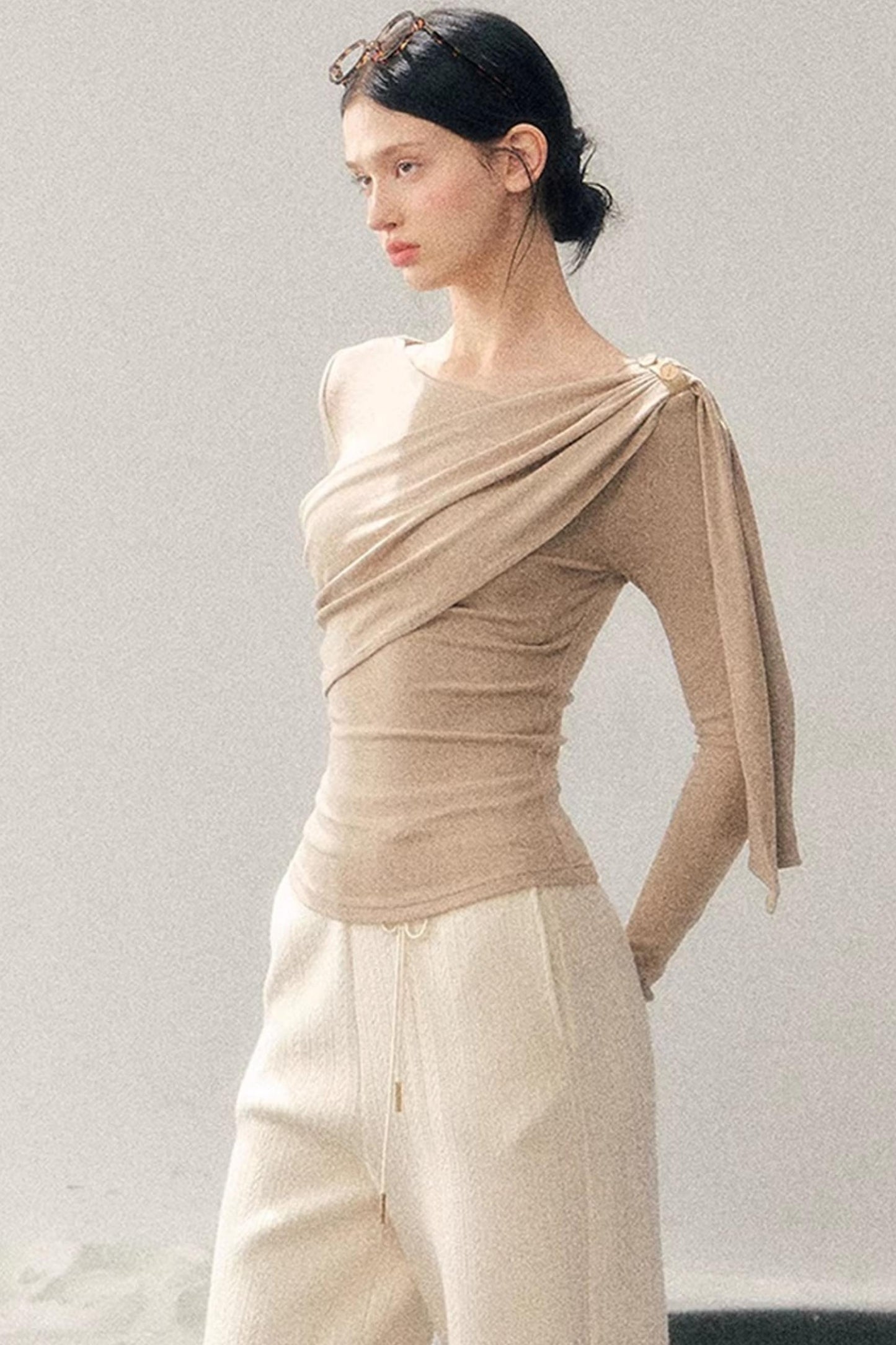 French Ribbon Design Blouse