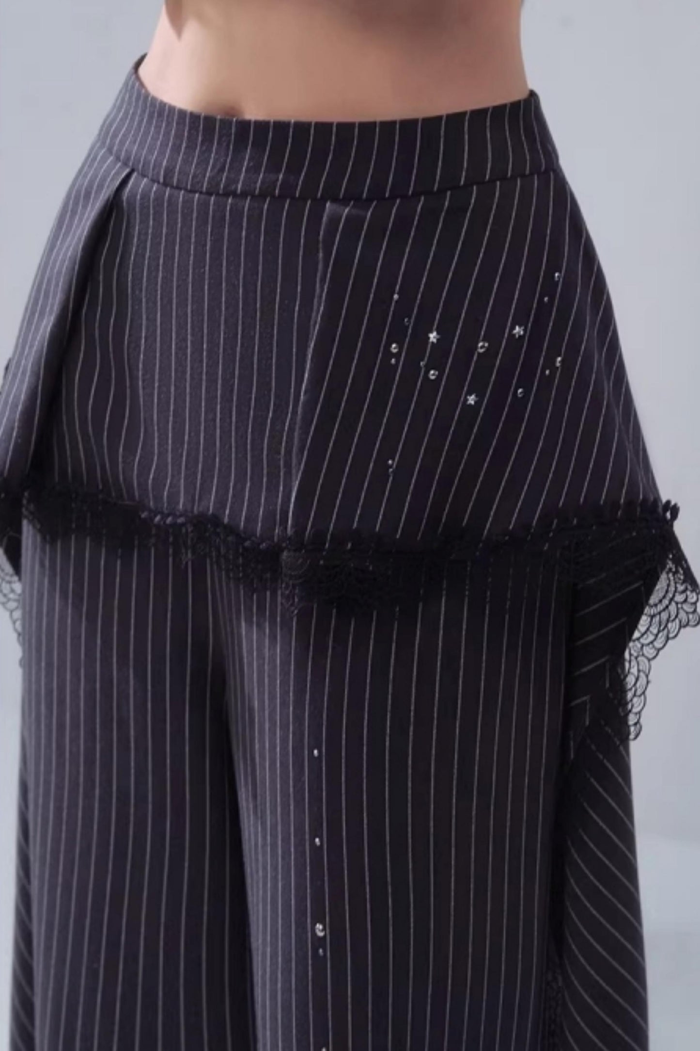 Echo Striped Lace Pants