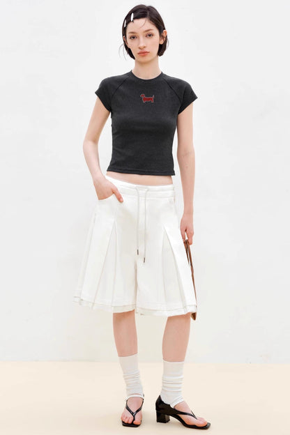 Summer Split Double Waist Pants