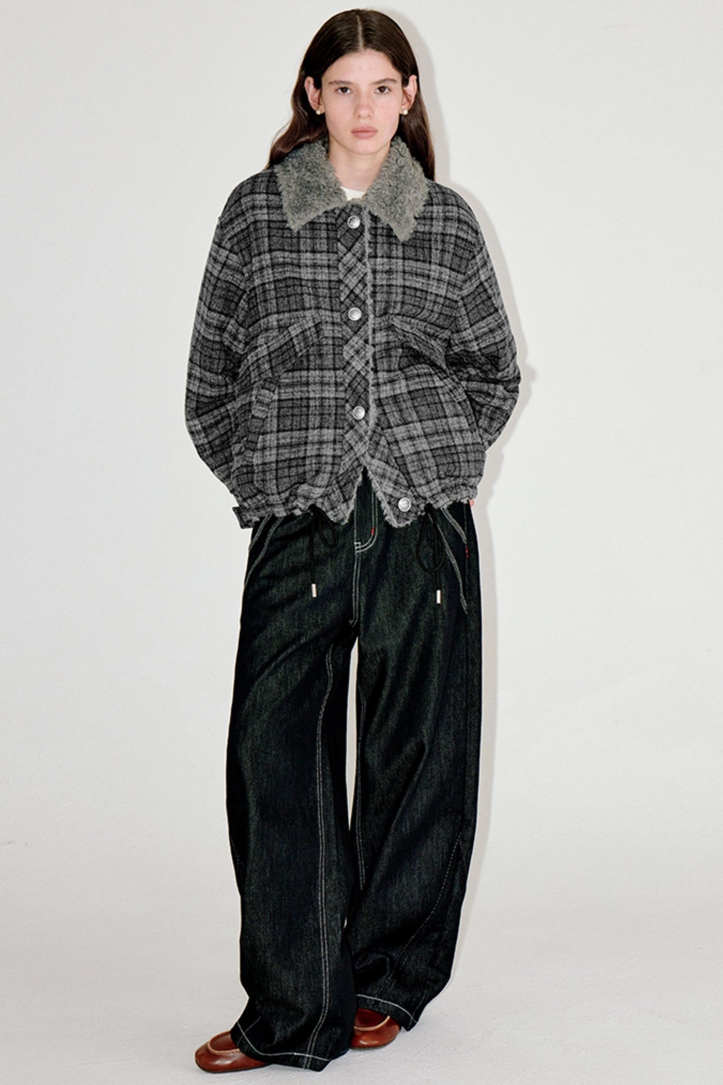 Winter Woolen Drawstring Jacket