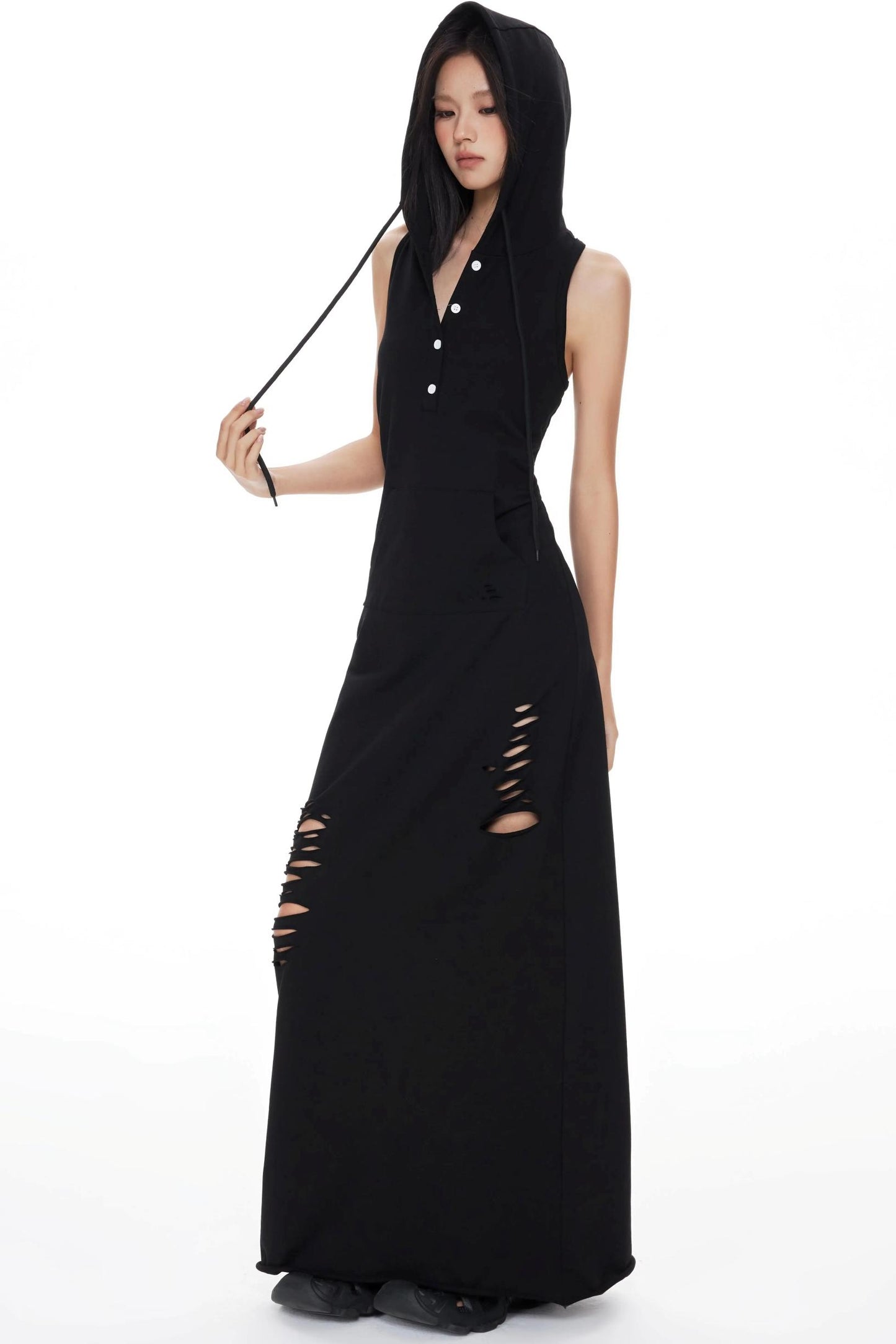 Knitted Hooded Dress