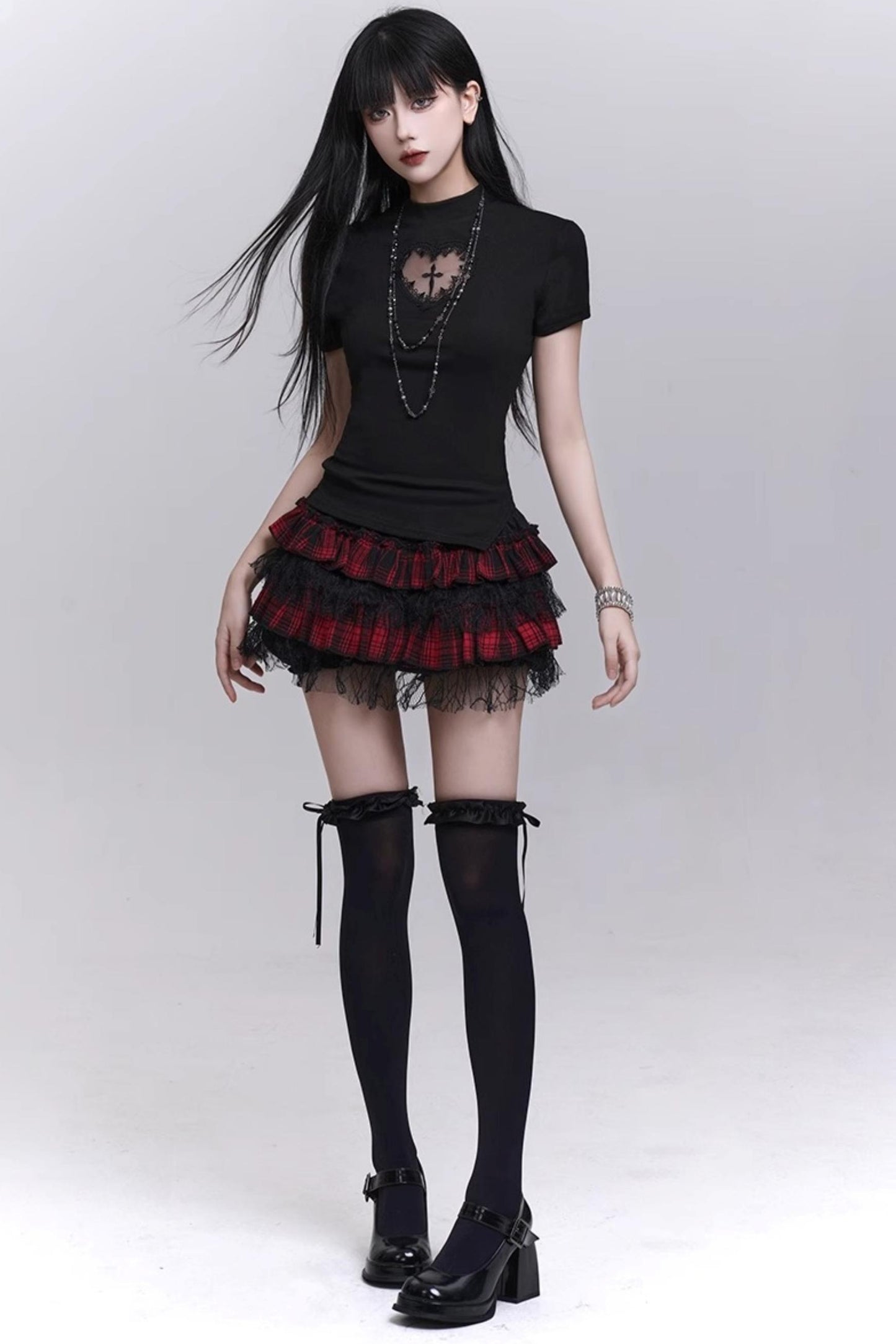 Curve Line Slim Skirt