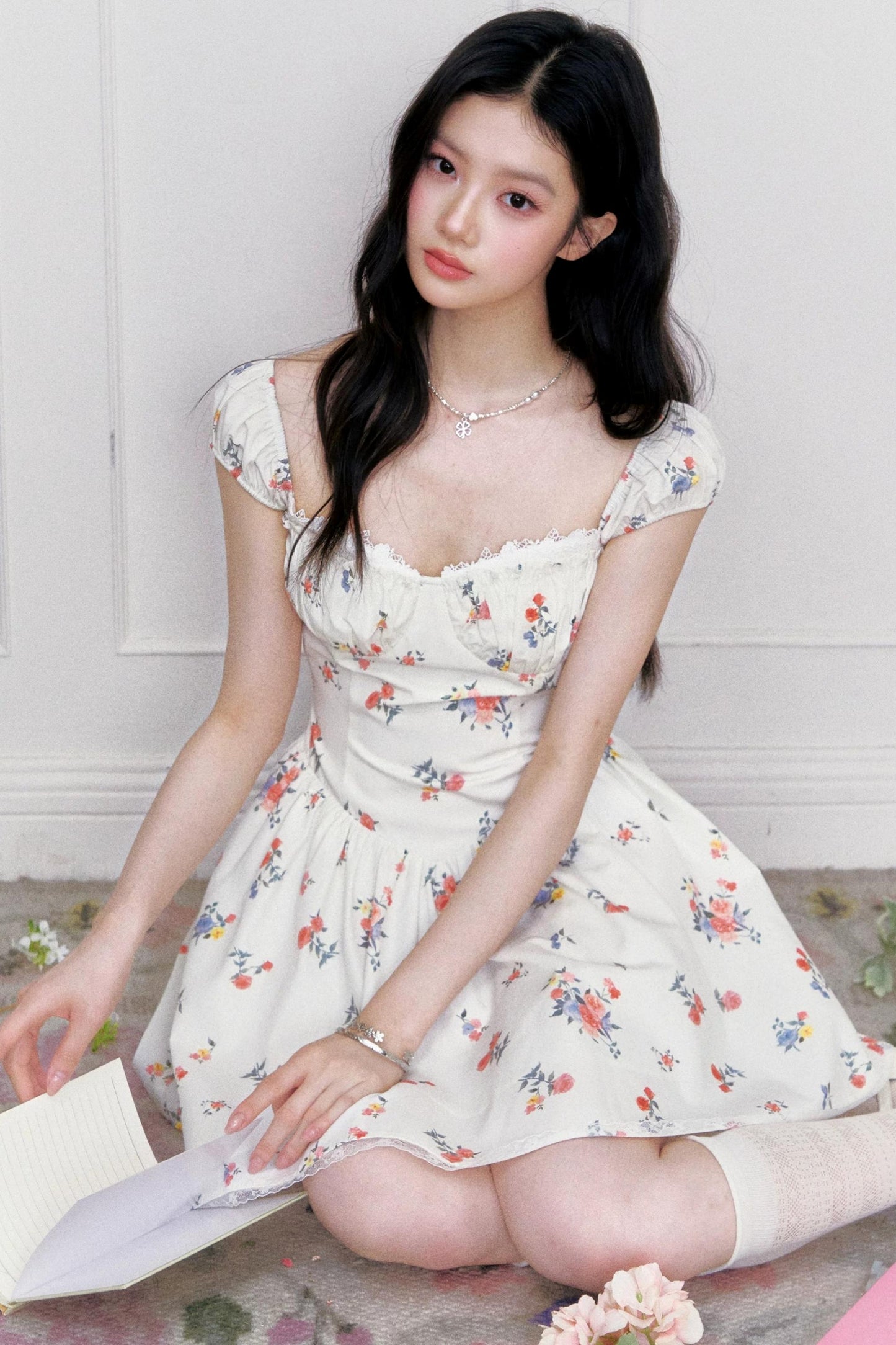 Twilight Rose Floral Dress