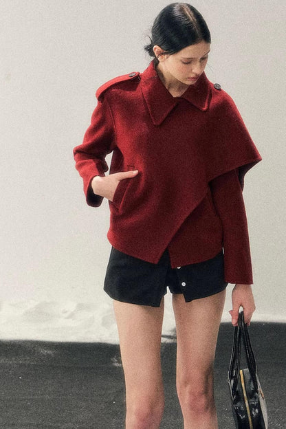 Eye-Catching Woolen Winter Coat